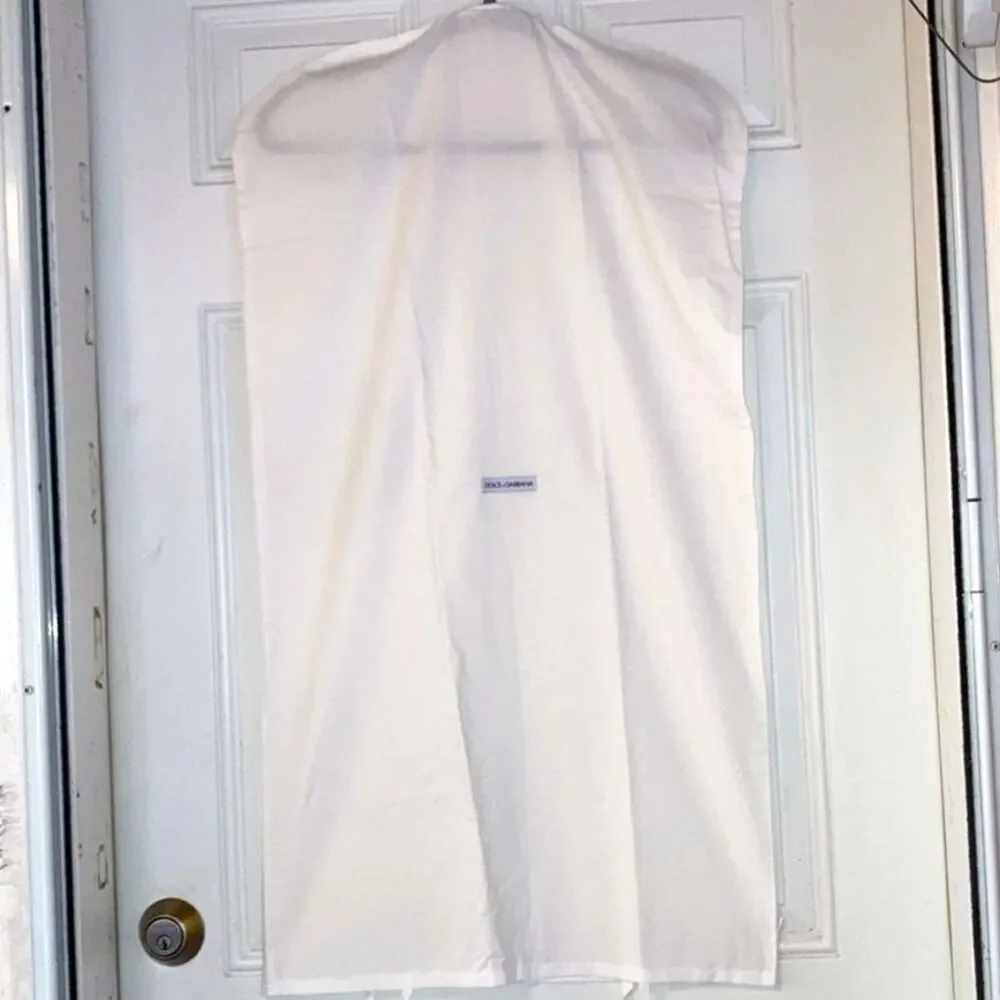 DOLCE and GABBANA Hanging Clothes Dust Bag Crisp White 36 x 20 in 36 x 20 inches
